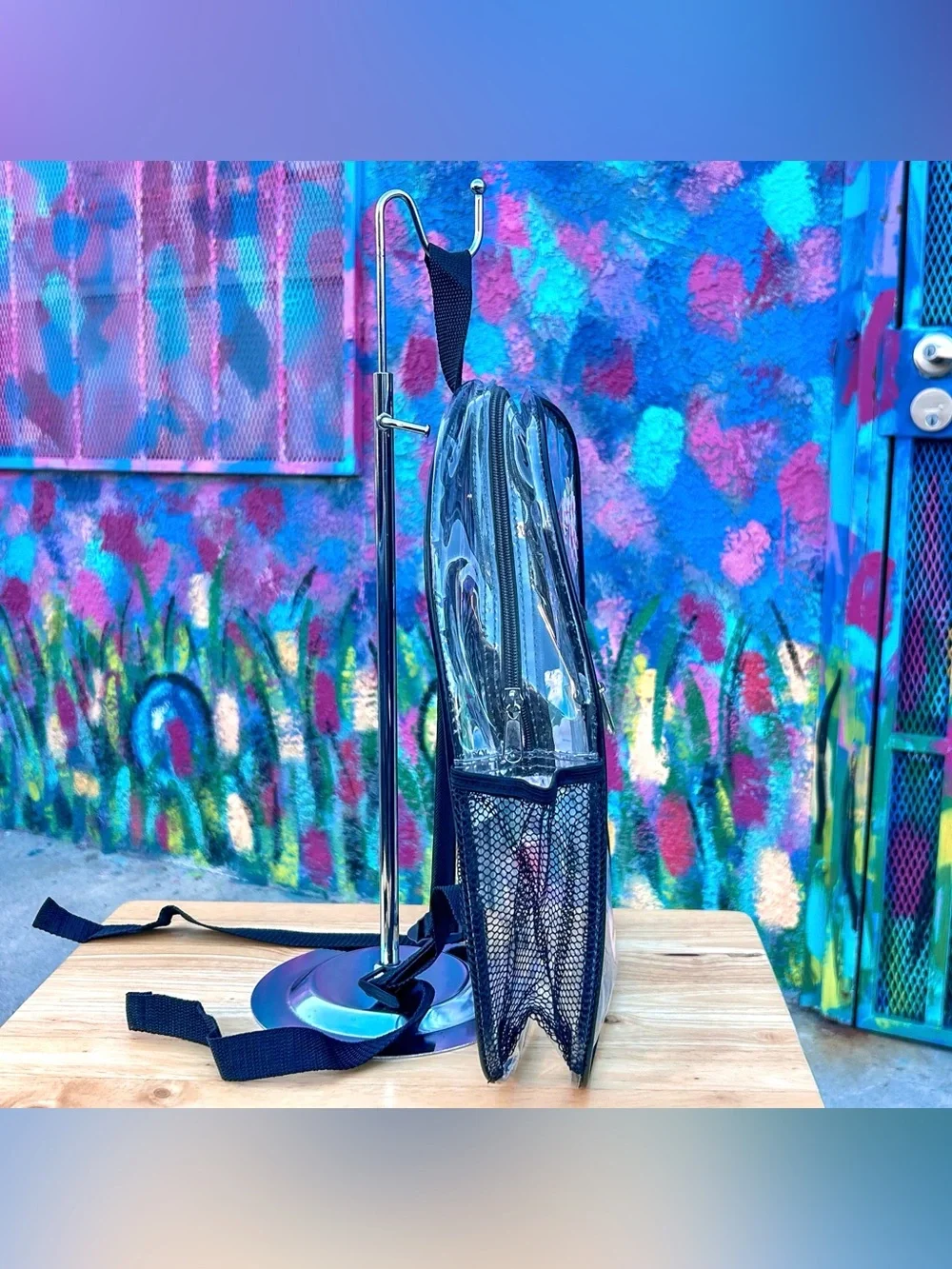 ‘CHERRY BOMB V2’ Clear Backpack 15”